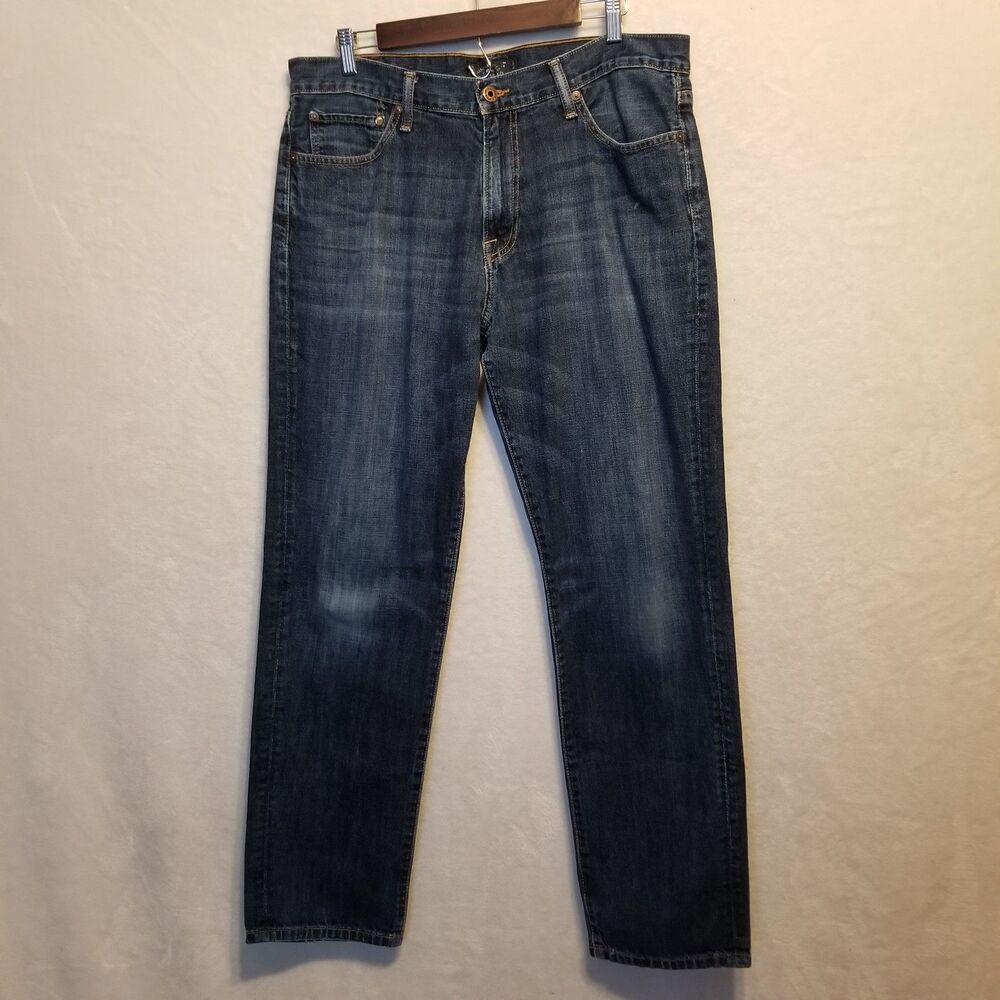 Lucky Brand 36x32 Jeans Blue 221 Original Straight Denim Classic Workwear Ranch
